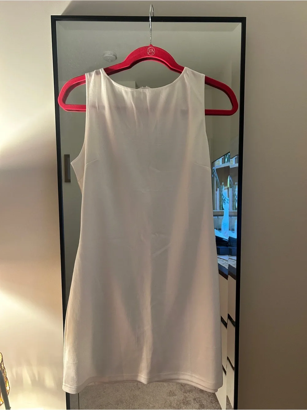 Sleeveless White Shift Dress — Minimalist Summer Style